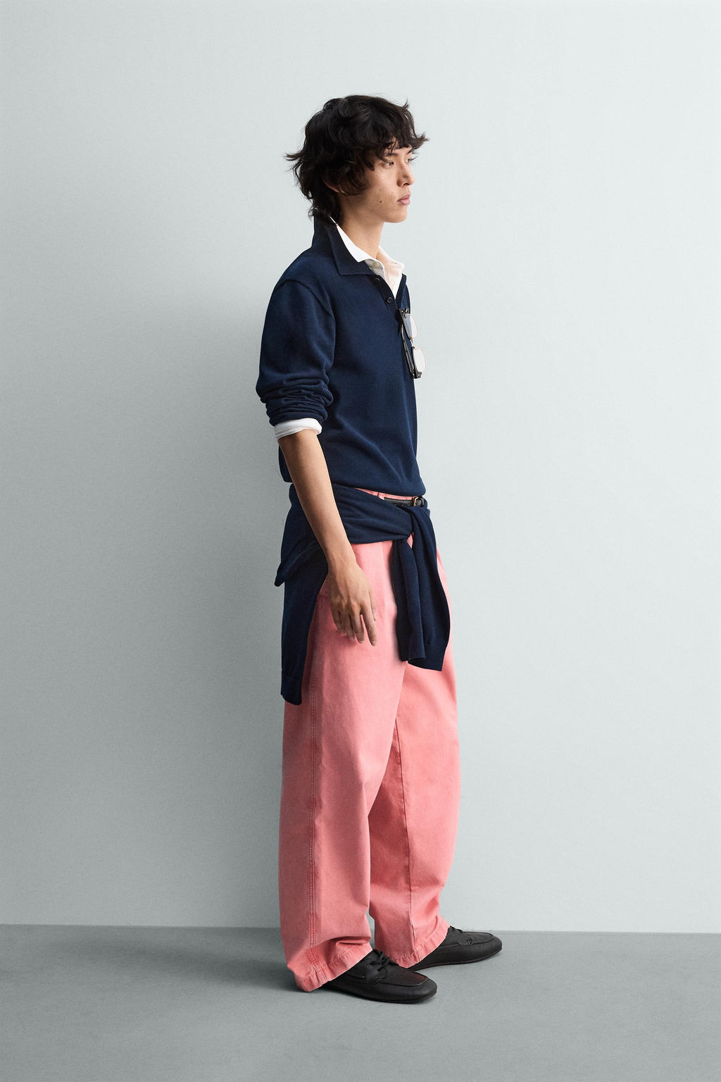 RELAXED FIT KNIT POLO SHIRT - Zara фото 4