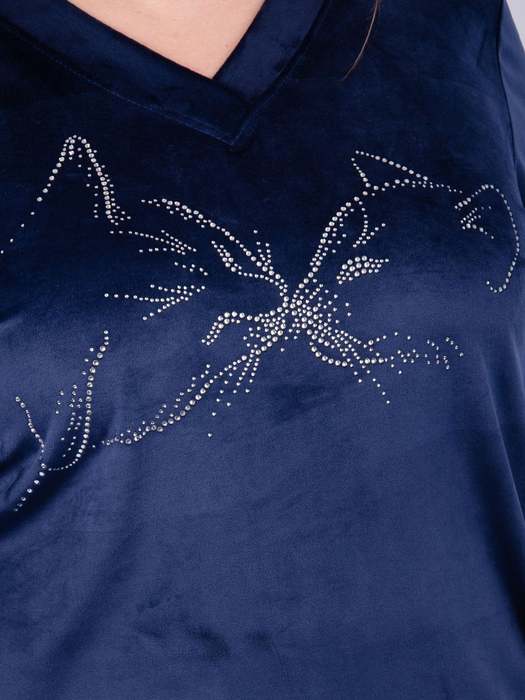 Костюм Велюр 5 тёмно-серый, велюр - Малина фото 52