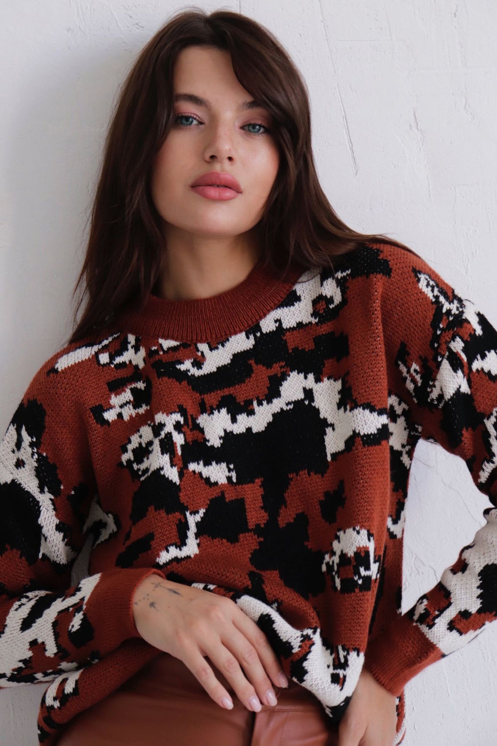 10039 Свитер коричневый - Martichelli фото 6