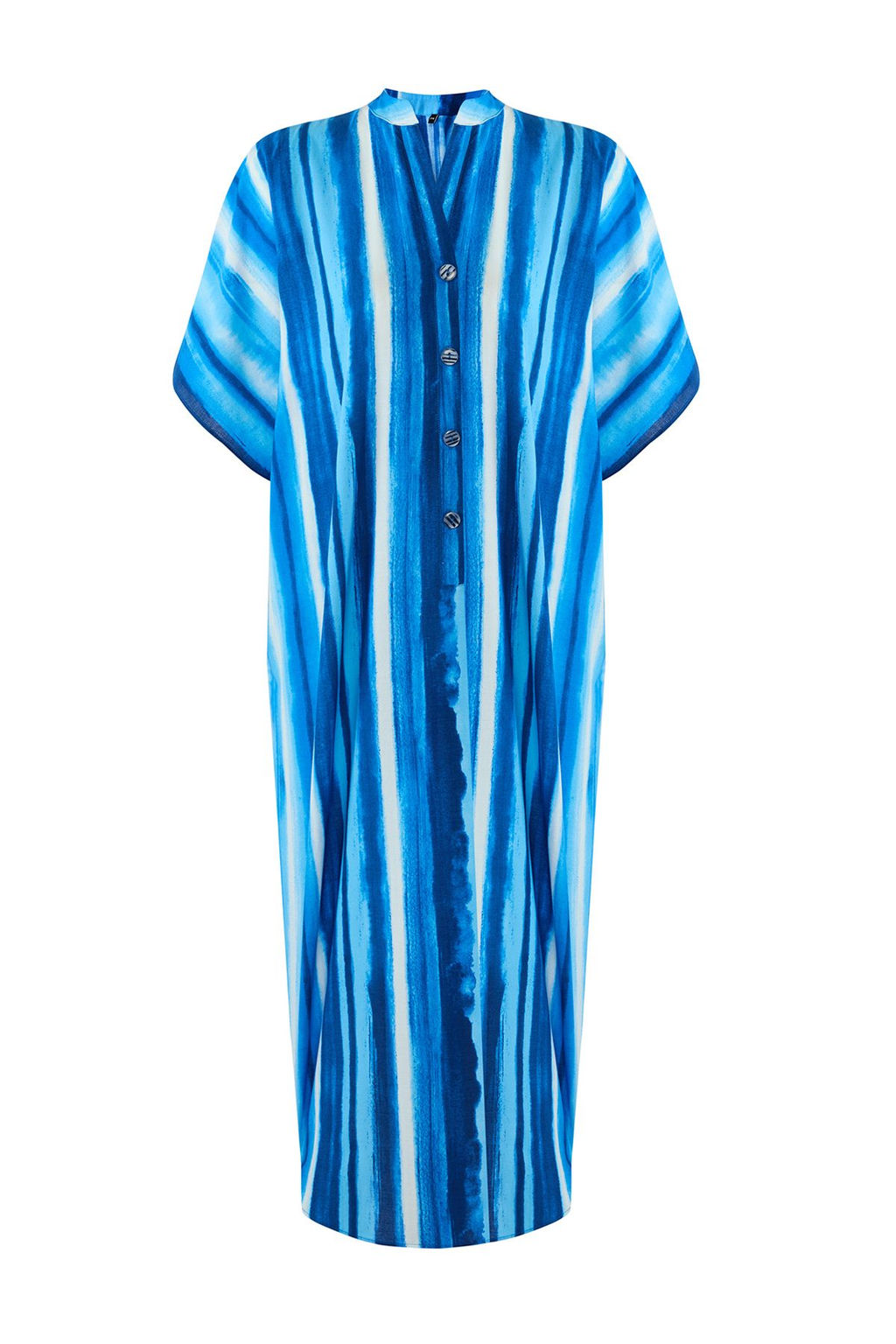 Soyut Desenli Dokuma %100 Pamuk Maxi Plaj Elbise TBESS25EL00002 - Trendyolmilla фото 5