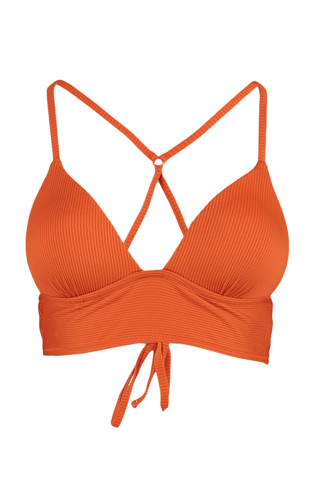 TRENDYOLMILLA Turuncu Ucgen Push Up Dokulu Bikini Ustu TBESS21BU0010  фото 38