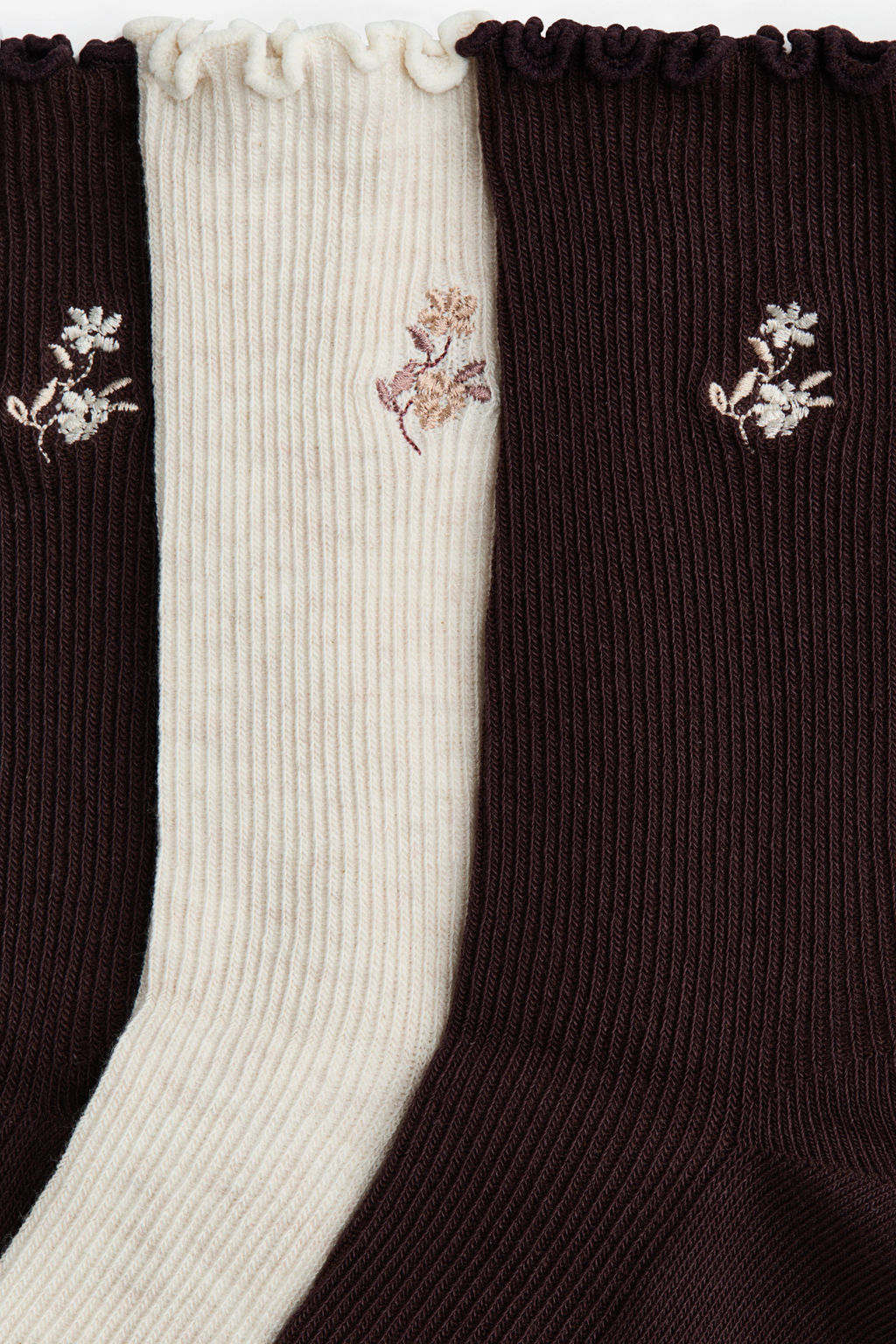 Pack de 3 calcetines con ribete sobrehilado - H&m фото 7