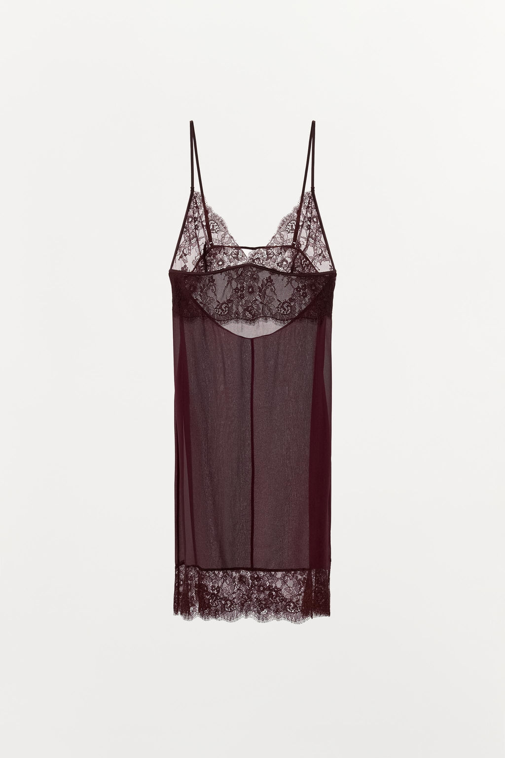 MINI DRESS WITH LACE DETAIL - Zara фото 5