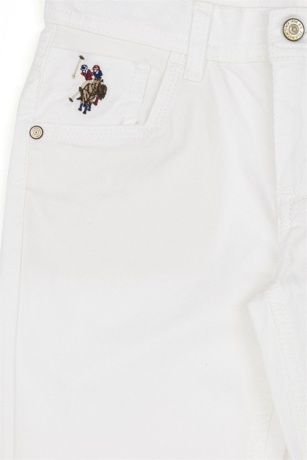 Белые брюки из плотной ткани для мальчика Неожиданная скидка в корзине - U.s. polo assn фото 5