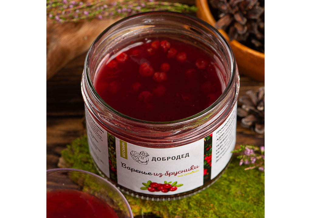 Варенье из брусники без сахара 265 г