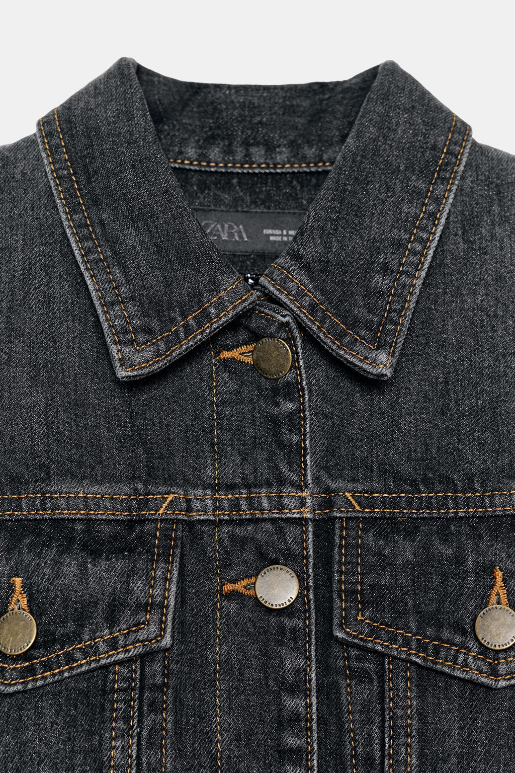ZW COLLECTION FITTED DENIM JACKET - Zara фото 8