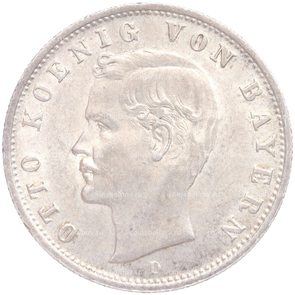 2 марки 1904 года D Германия (Бавария)