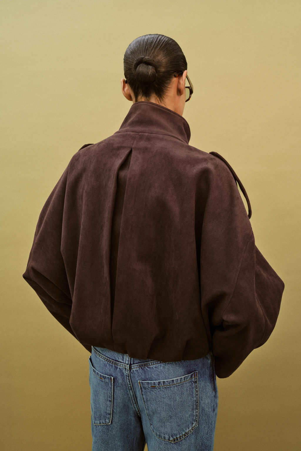 FAUX SUEDE JACKET WITH TABS - Zara фото 13