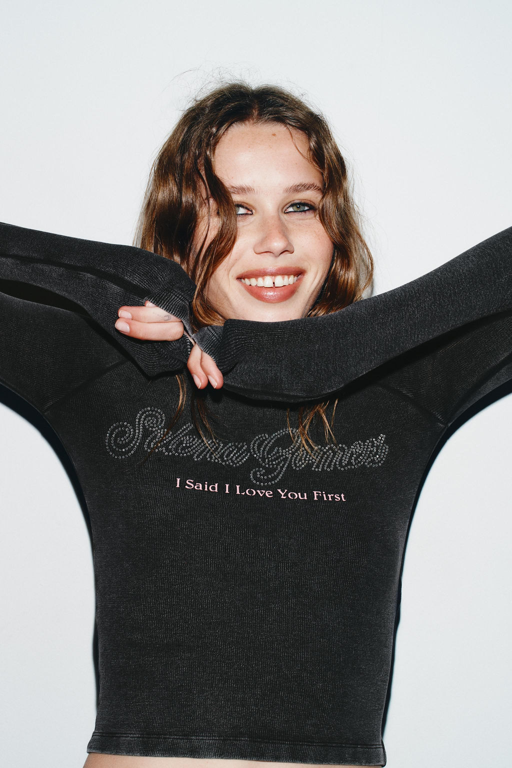 SELENA GOMEZ RIBBED T-SHIRT - Zara фото 3