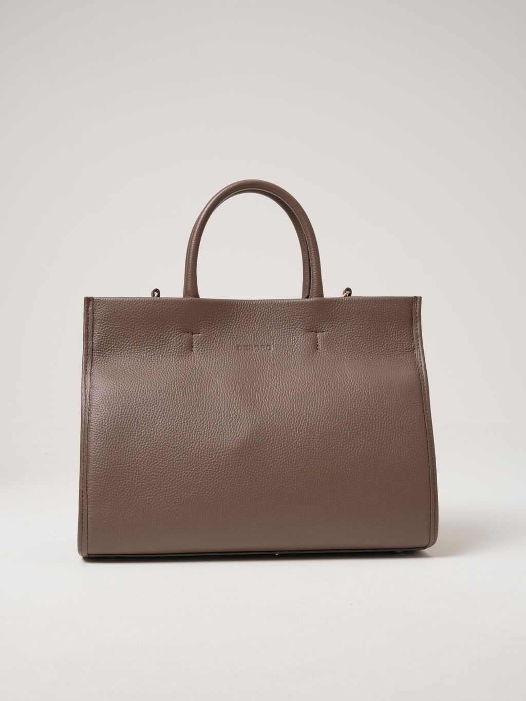 Сумка кожаная шоппер Deboro 30638 коричневый торф