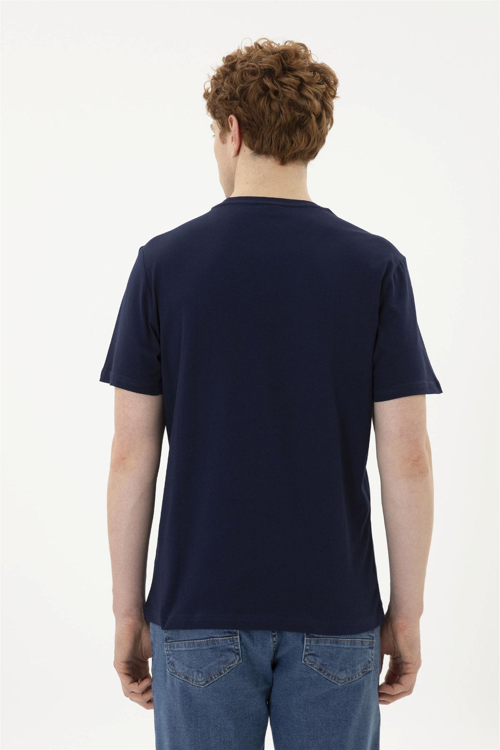 Мужская темно-синяя базовая футболка - U.s. polo assn фото 5