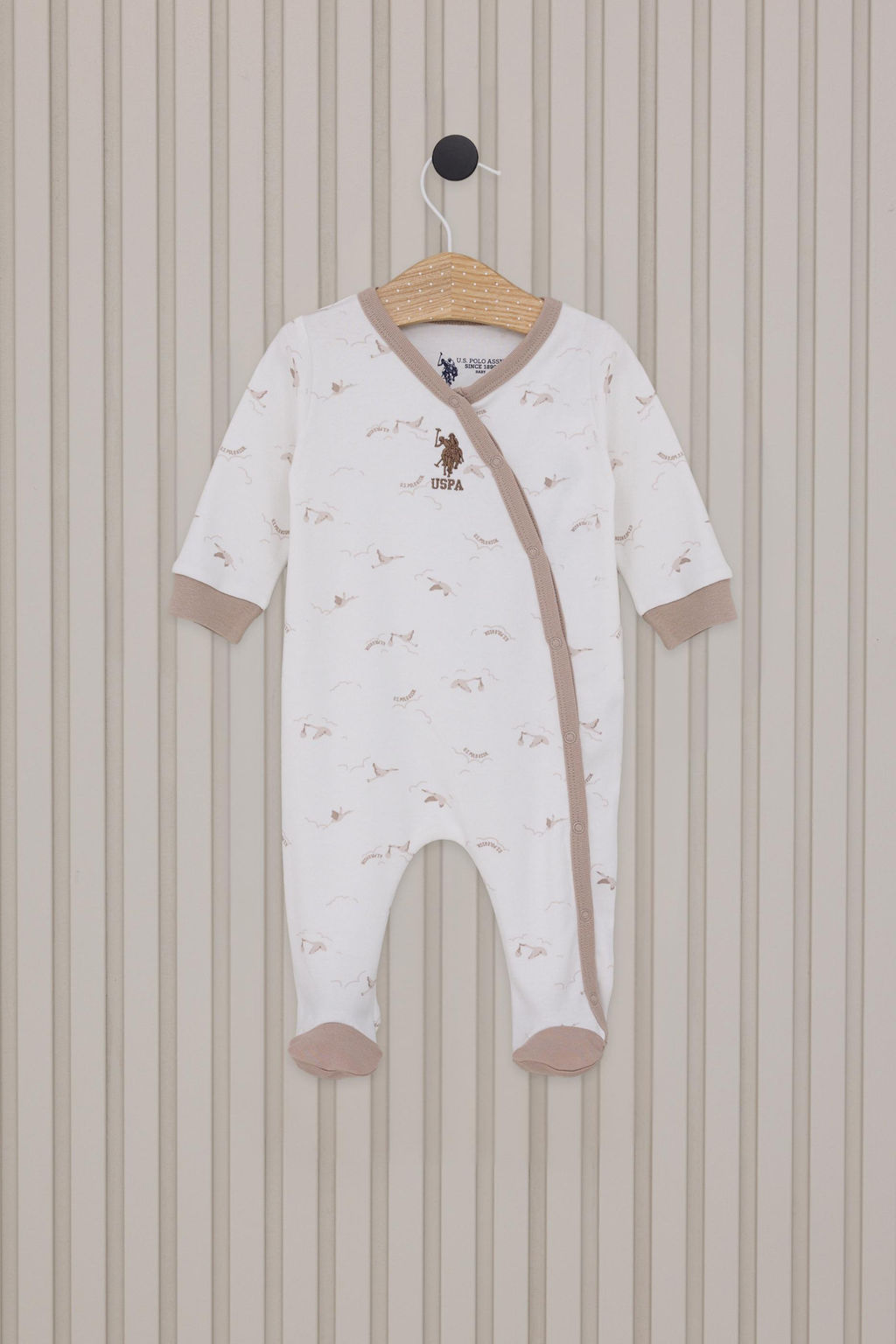 Erkek Bebek Krem Pijama Tak_m_