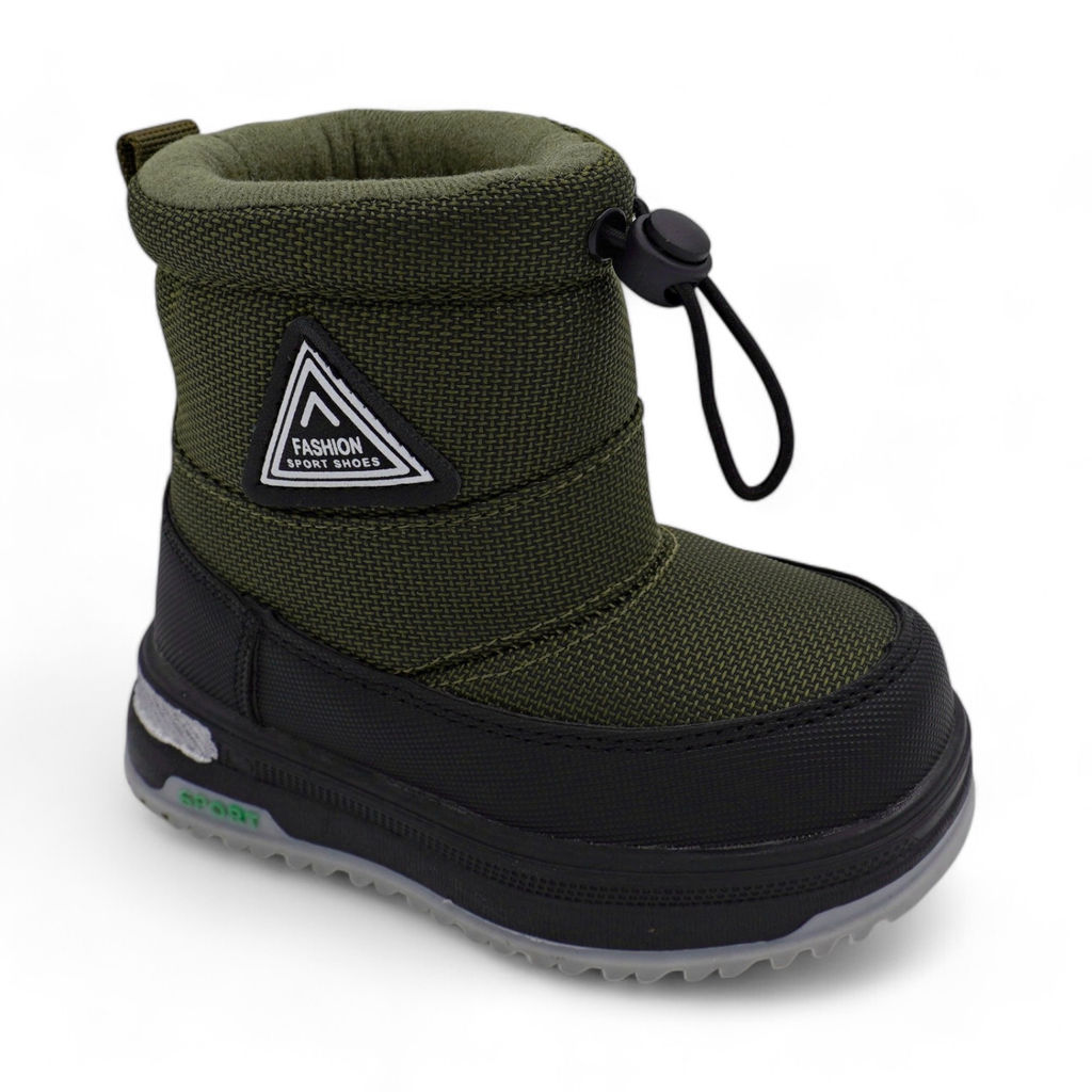 Ботинки мембранные на меху ХМ886-1-4 зеленый