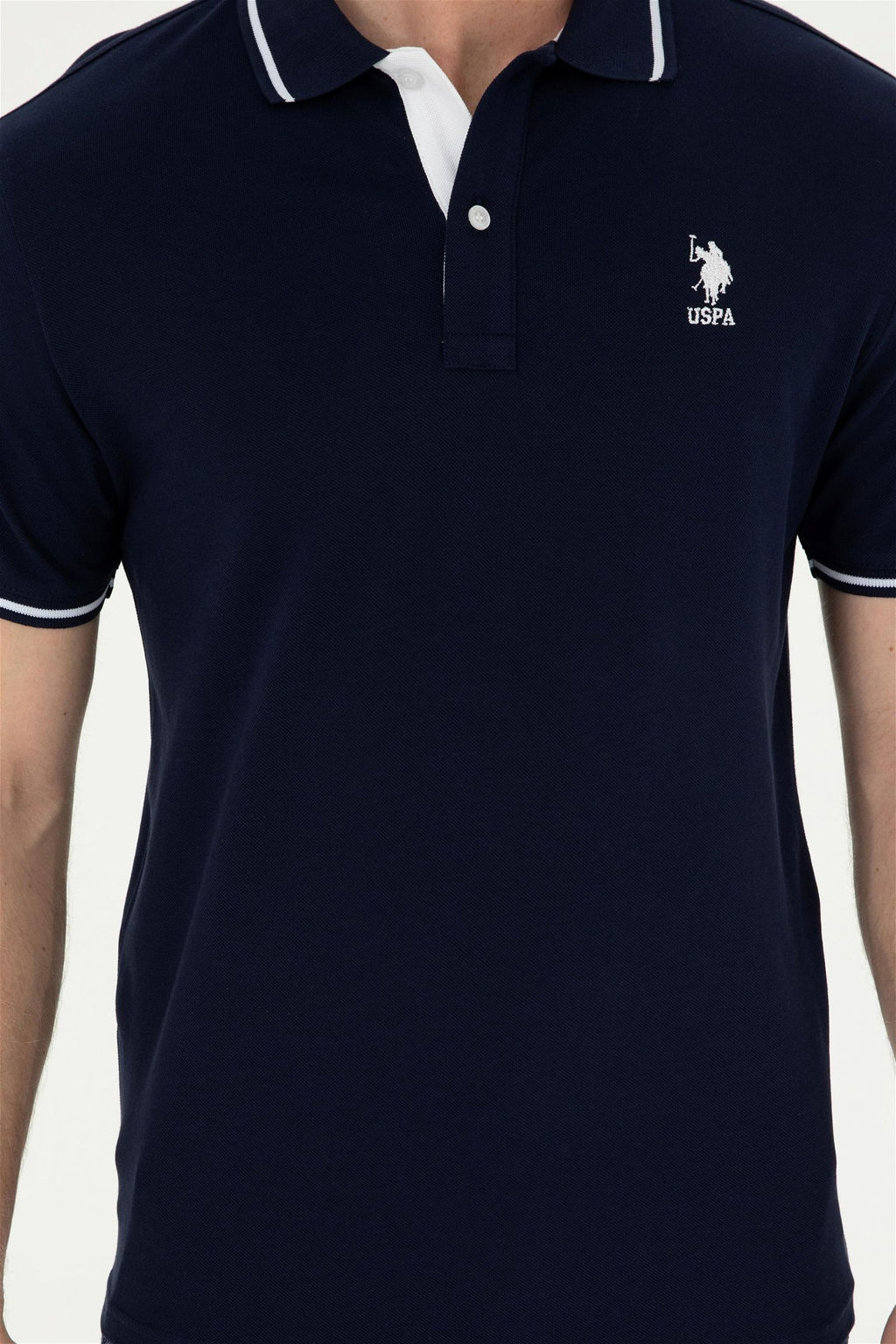 U. S. Polo Assn / Мужская темно-синяя базовая футболка - U.s. polo assn фото 6