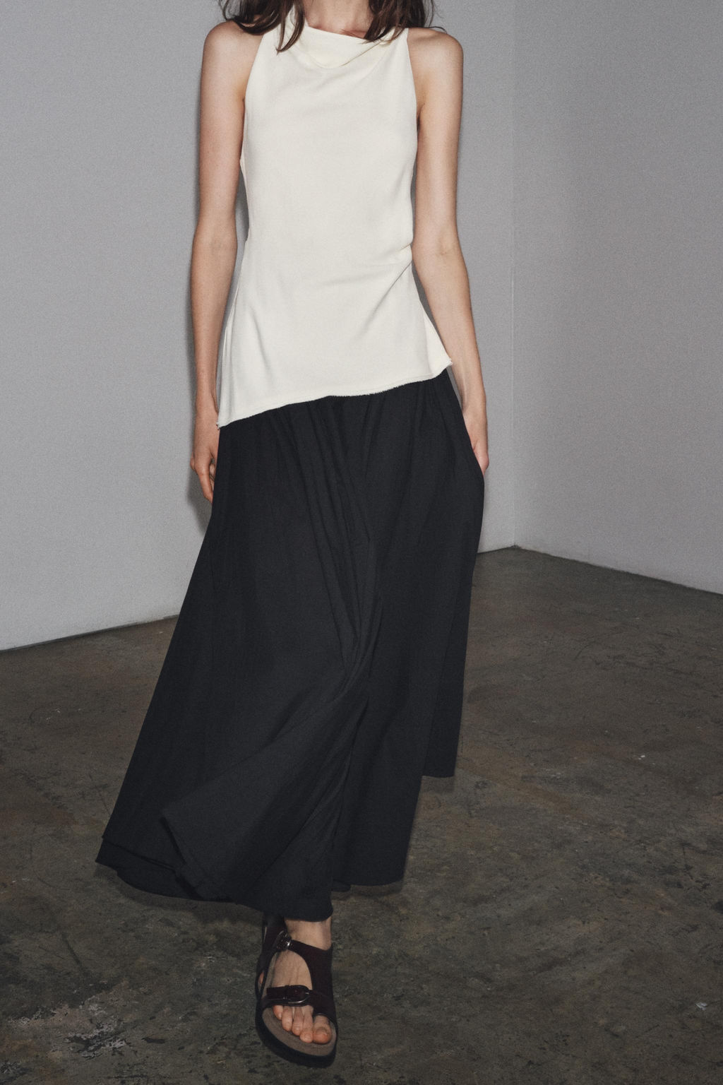 ZW COLLECTION COMBINED HALTER DRESS - Zara фото 14