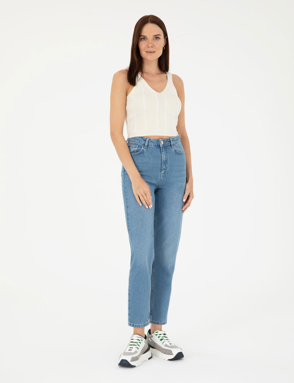 A__k Mavi Mom Fit Jean Pantolon