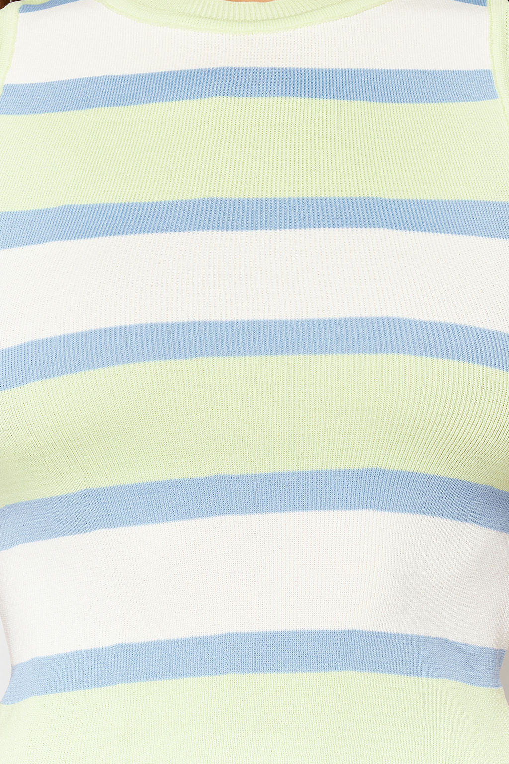 Trendyolmilla Yesil Renk Bloklu Triko Ince Bluz TWOSS22BZ1170  фото 12