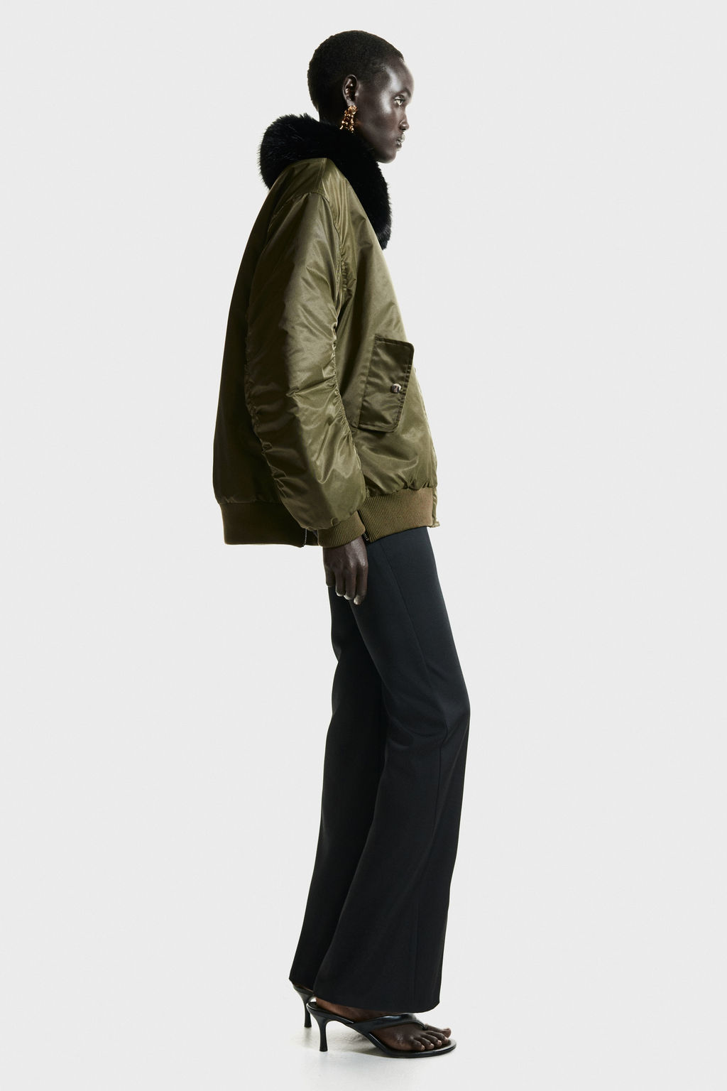 Cazadora bomber acolchada oversize - H&m фото 4