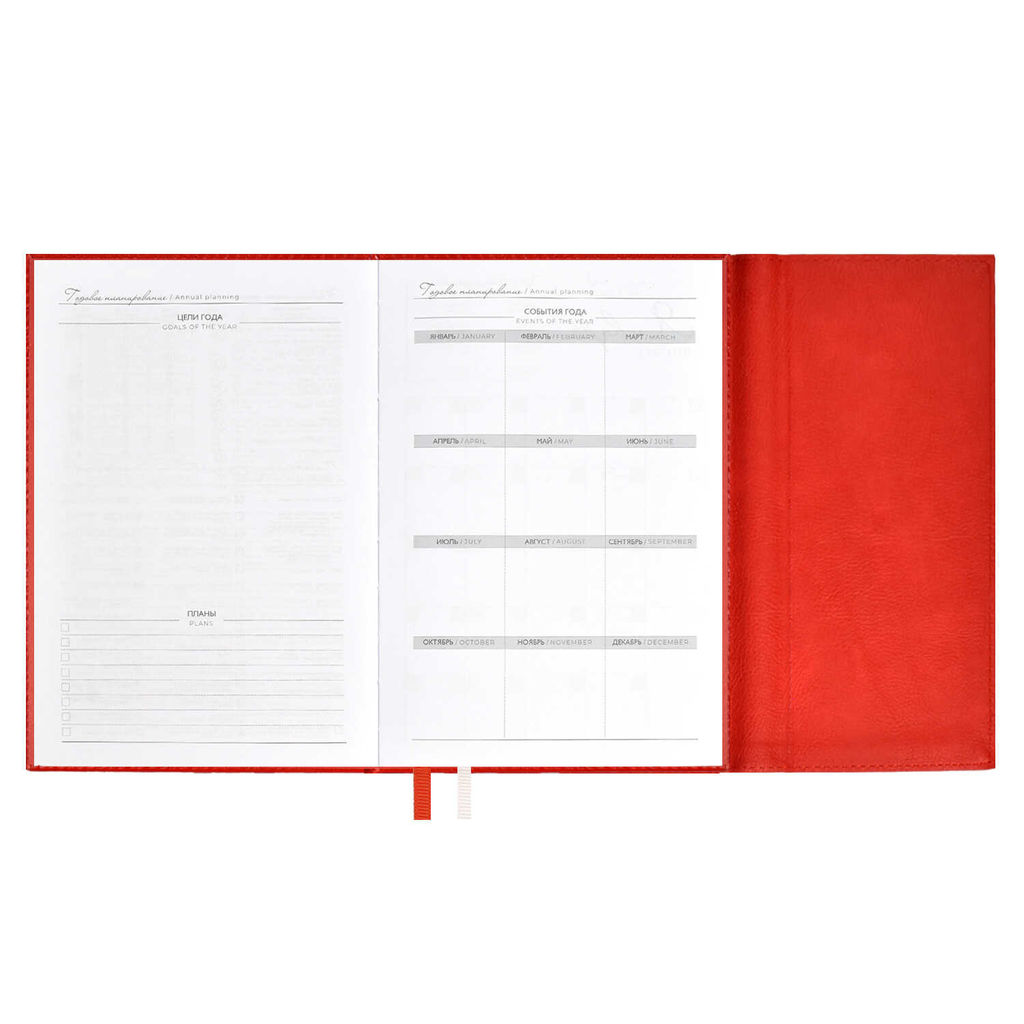 Ежедневник недатированный ESCALADA, А5, 160 л., арт. 63963/ 15 ШЕВРЕТ ЭКСТРА КРАСНЫЙ  фото 12
