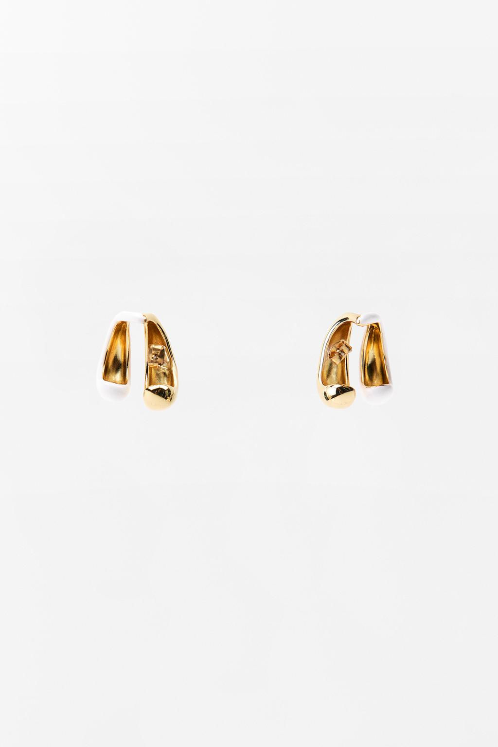 DOUBLE EAR CUFF EARRINGS - Zara фото 5