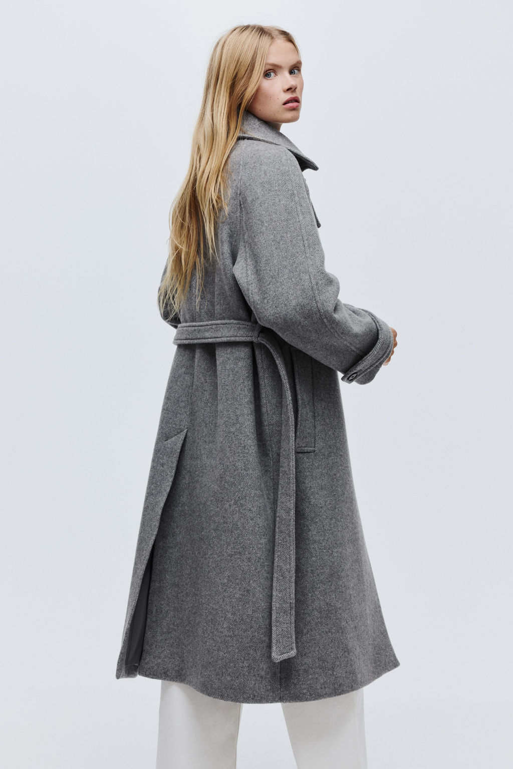 Abrigo oversize en mezcla de lana - H&m фото 5