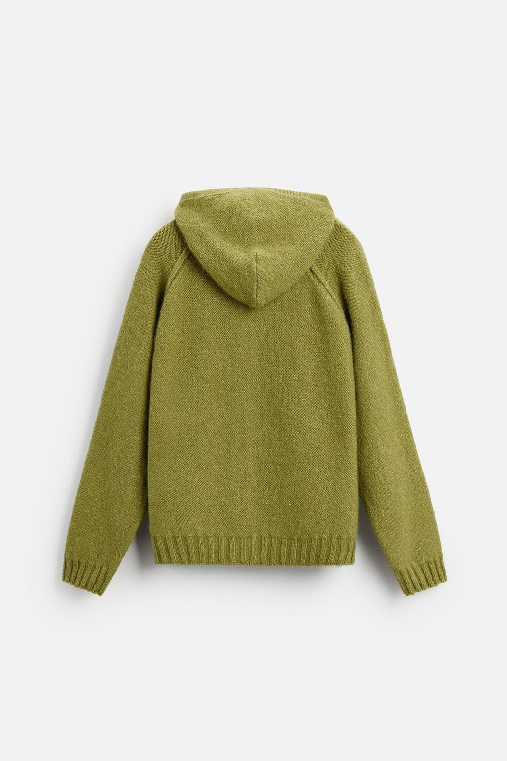HOODED KNIT JACKET - Zara фото 8