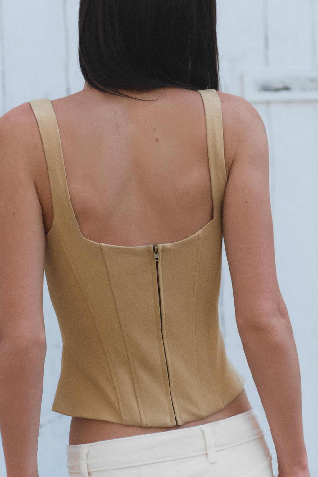 TOP CORSETERO BOTONES / Beige - Zara фото 4
