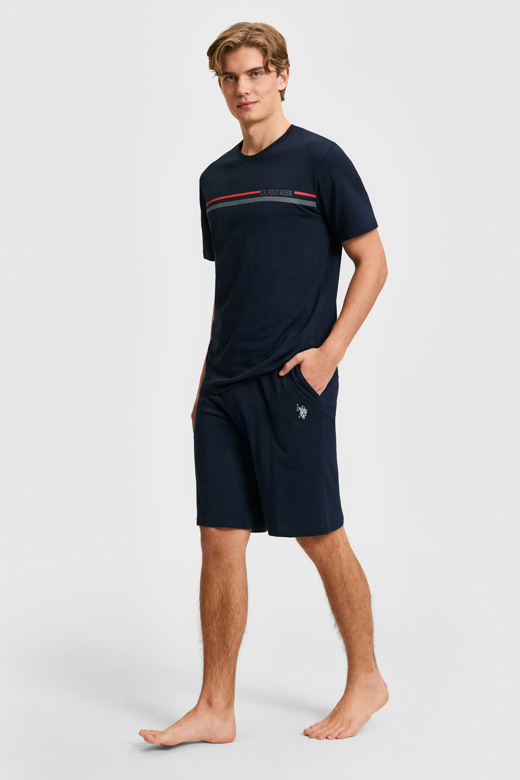 Erkek Lacivert Pijama Tak_m_ - U.s. polo assn фото 3