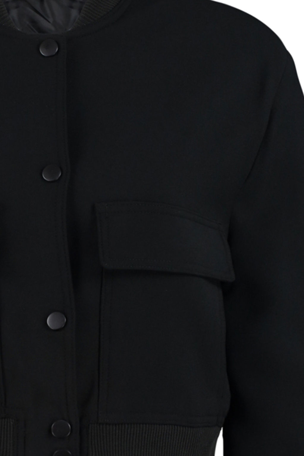 Siyah Premium Bomber Crop Dokuma Ceket TWOAW24CE00047 - Trendyolmilla фото 13