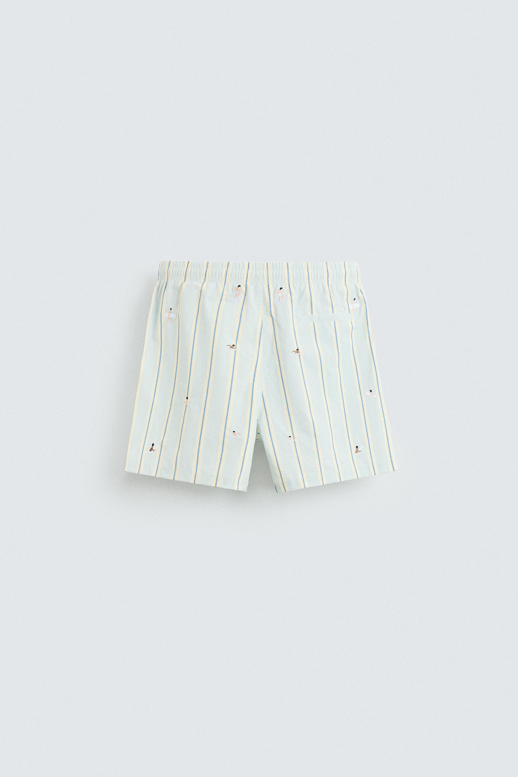 EMBROIDERED MID-LENGTH SWIMMING TRUNKS - Zara фото 7