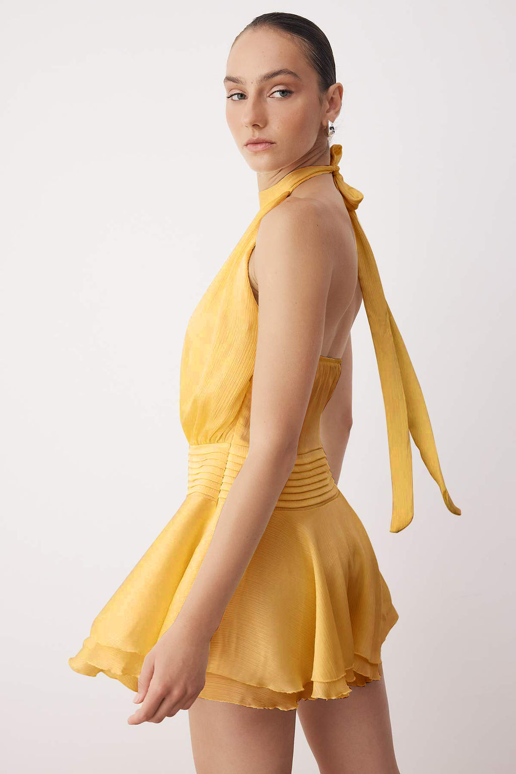 Sar? Super Mini Dokuma Elbise TWOSS25EL00894