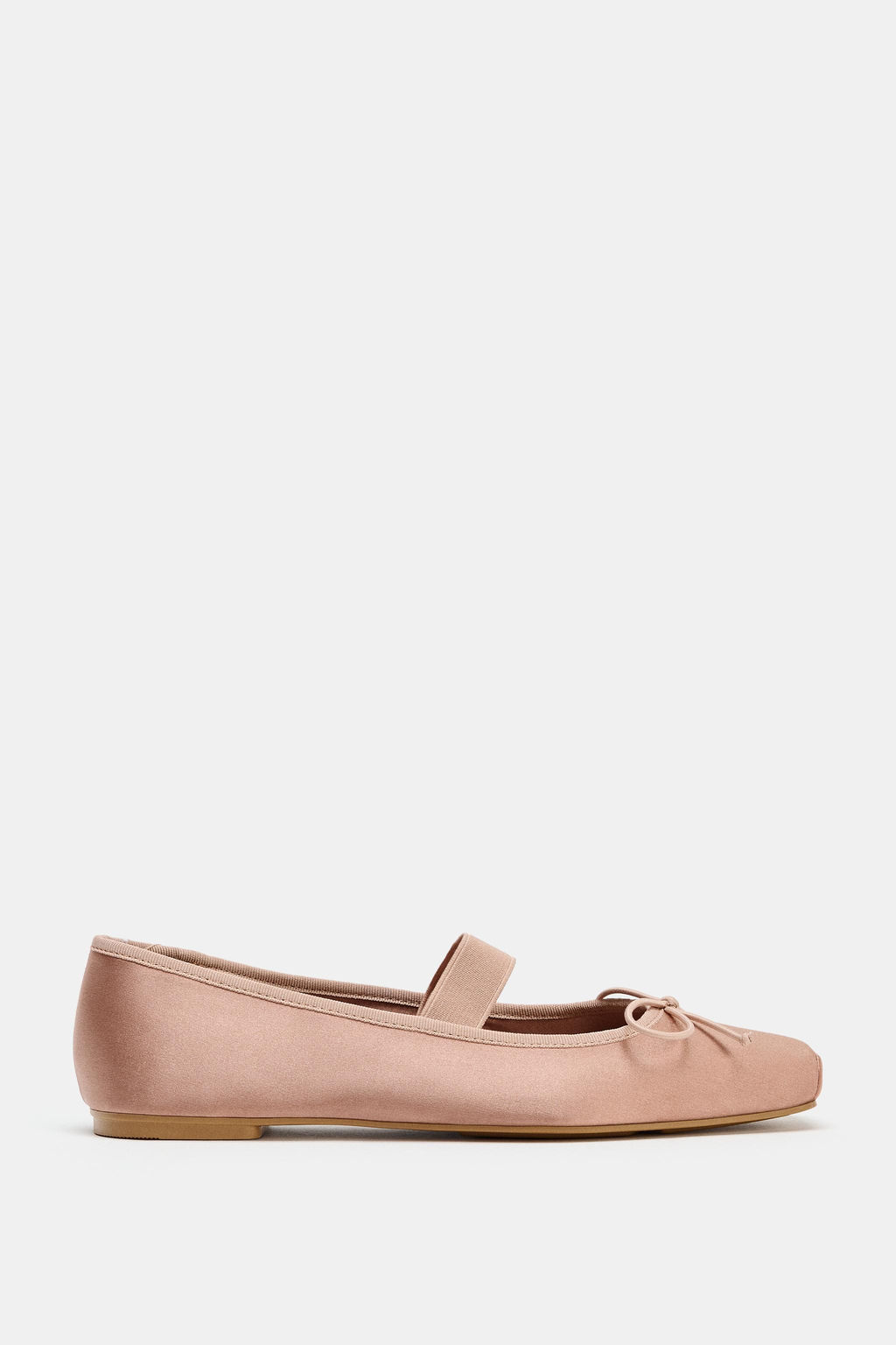 SATIN BALLET FLATS WITH BOW - Zara фото 11