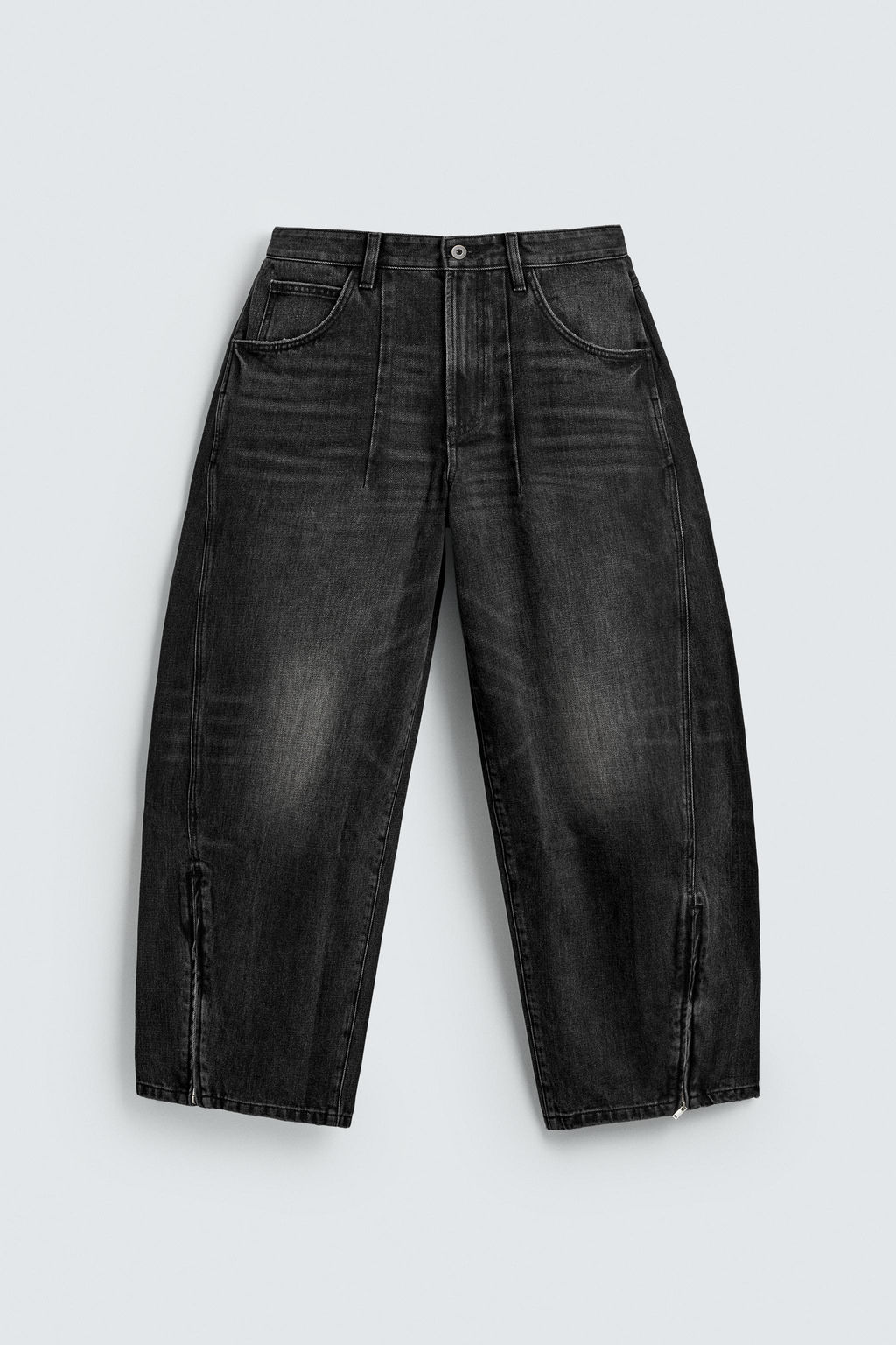 JEANS BALLOON FIT CREMALLERAS / Carb?n - Zara фото 8