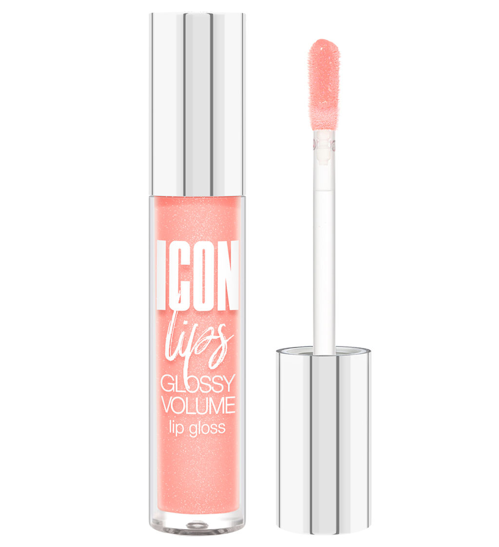 LuxVisage Блеск для губ с эффектом объема тон 502 ICON lips glossy volume Creamy Peach 3,4г  фото 2