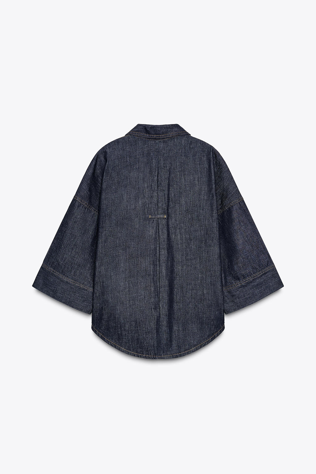 Z1975 WIDE SLEEVE DENIM SHIRT - Zara фото 13