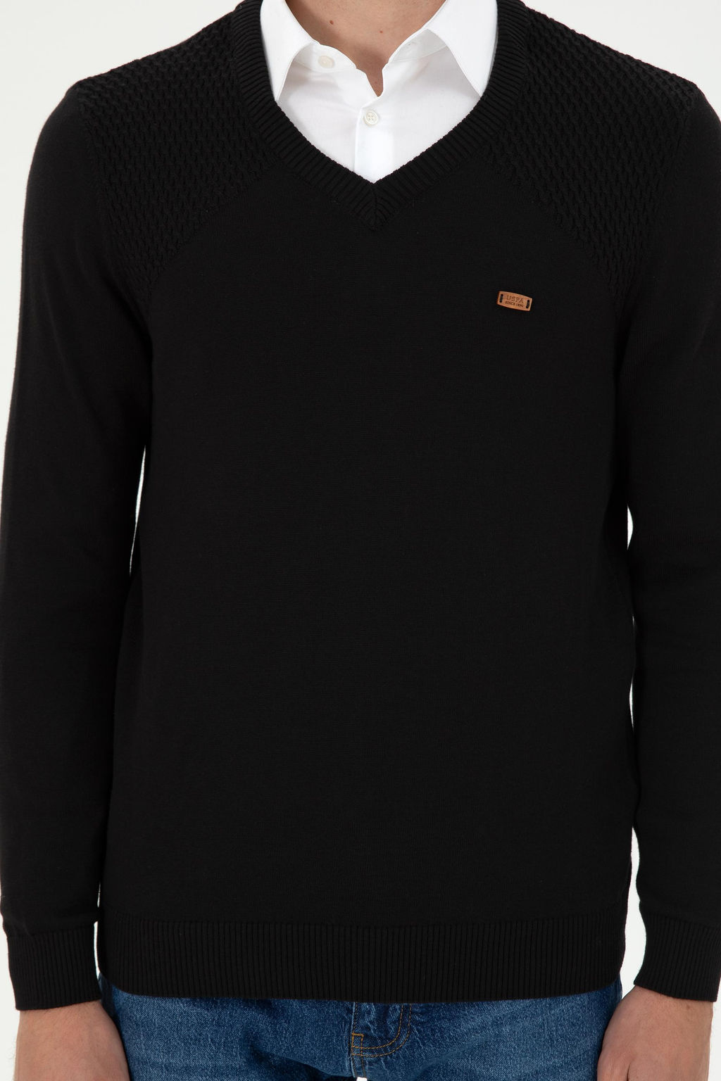 Мужской черный свитер Неожиданная скидка в корзине - U.s. polo assn фото 6