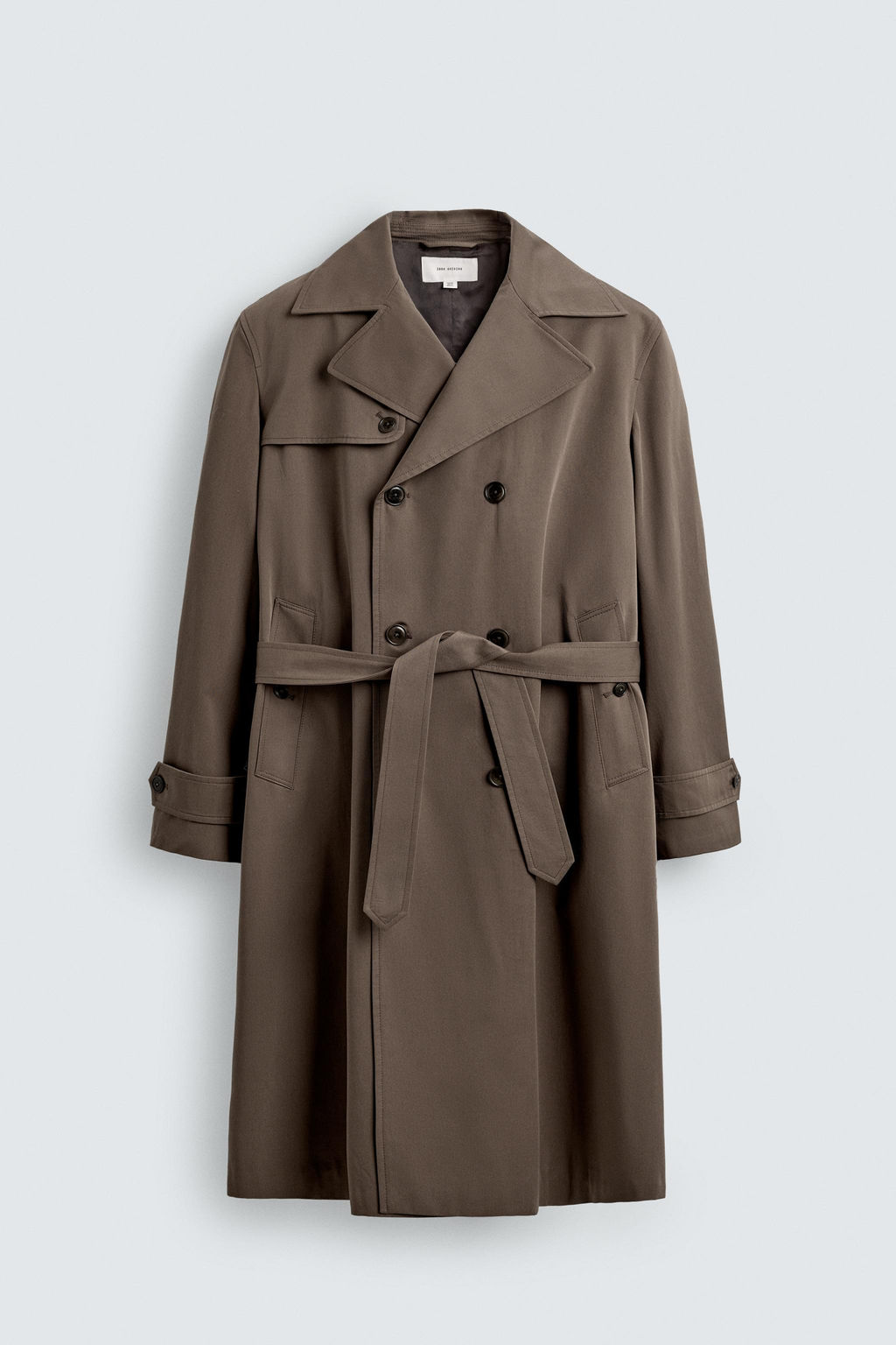 TRENCH WATER REPELLENT MANTECO® ORIGINS / Marr?n / Topo - Zara фото 8