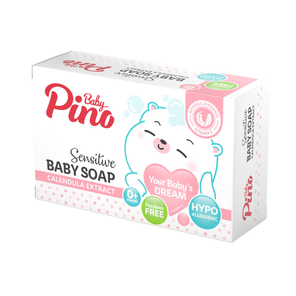 Baby Pino Детское туалетное мыло для чувствительной кожи 0+, 75 г