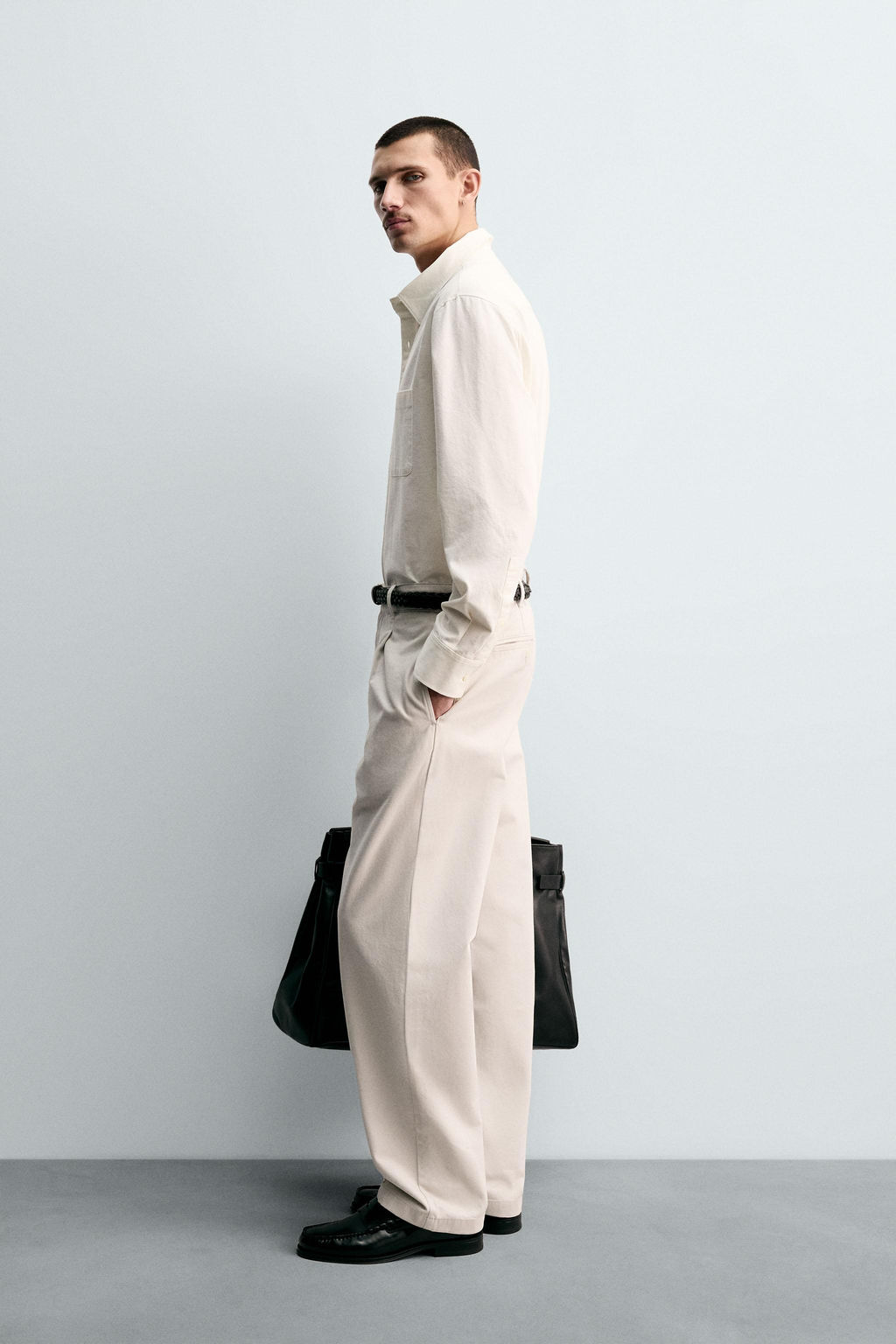 RELAXED FIT DENIM SHIRT - Zara фото 4