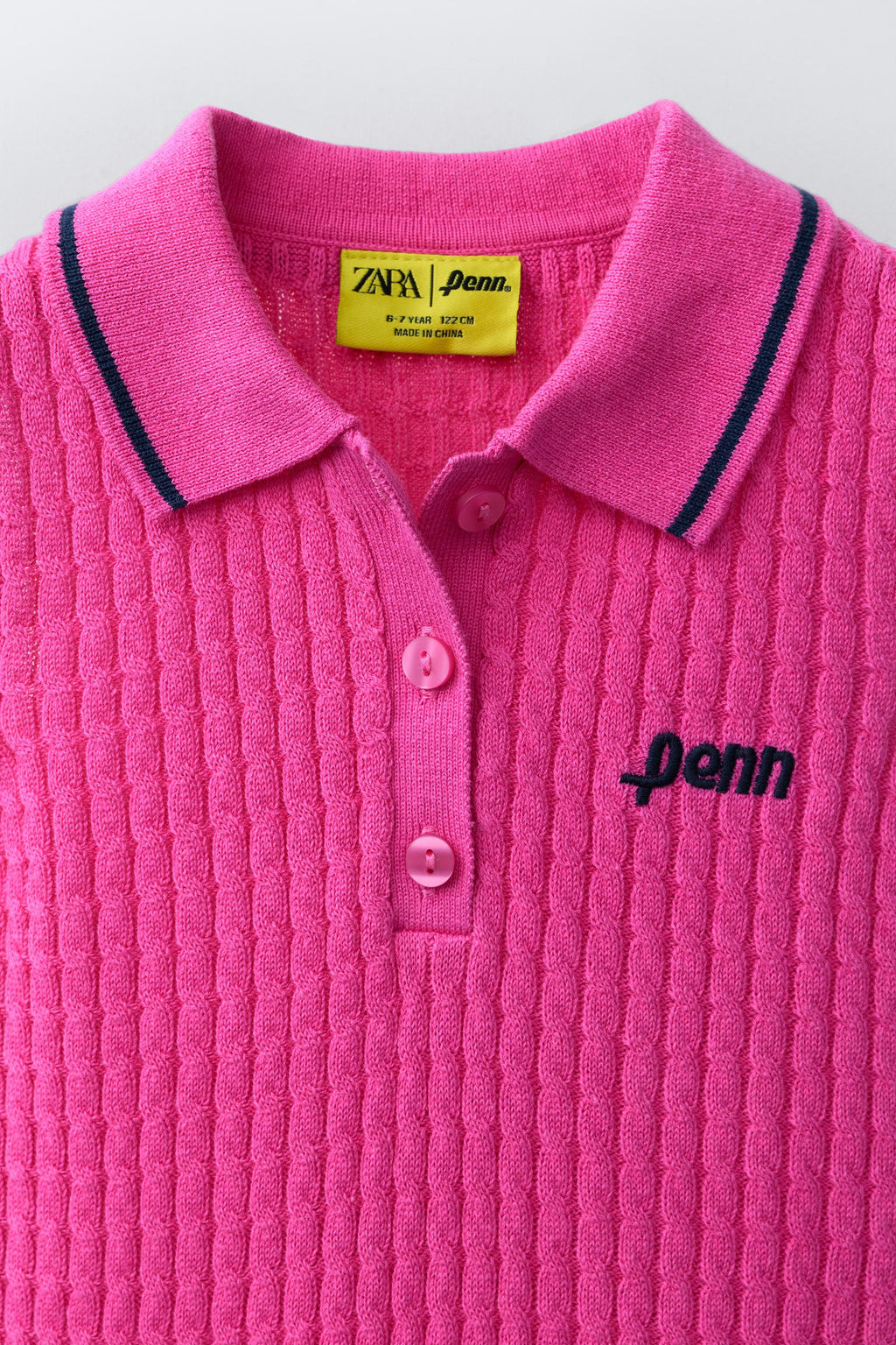 TOP POLO OCHOS PENN  / Rosa fl?or - Zara фото 3