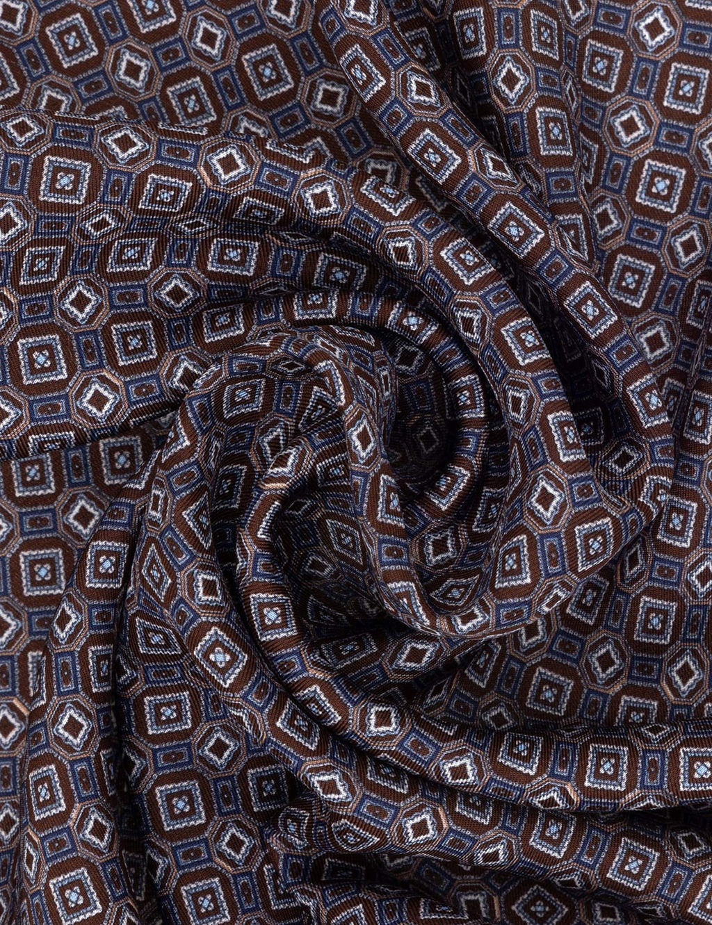 Коричневый шелковый платок - Cacharel фото 4