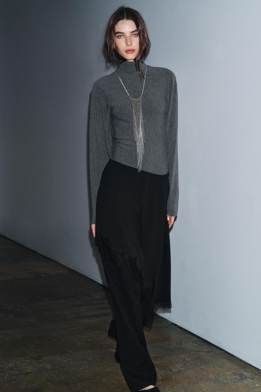 ASYMMETRIC LACE SKIRT ZW COLLECTION - Zara фото 8