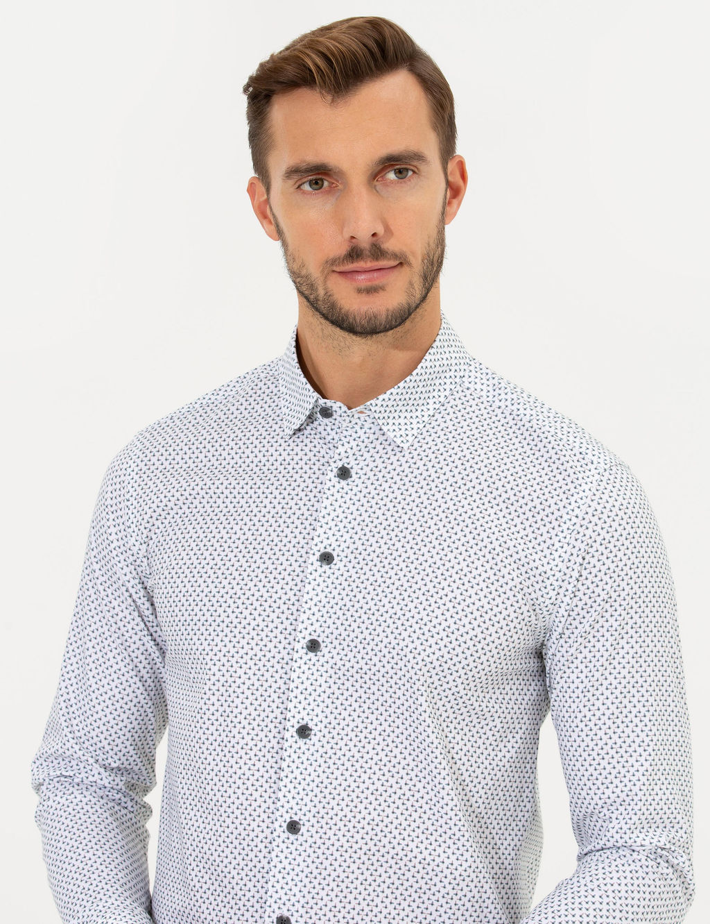 Ye_il Slim Fit Uzun Kollu G_mlek