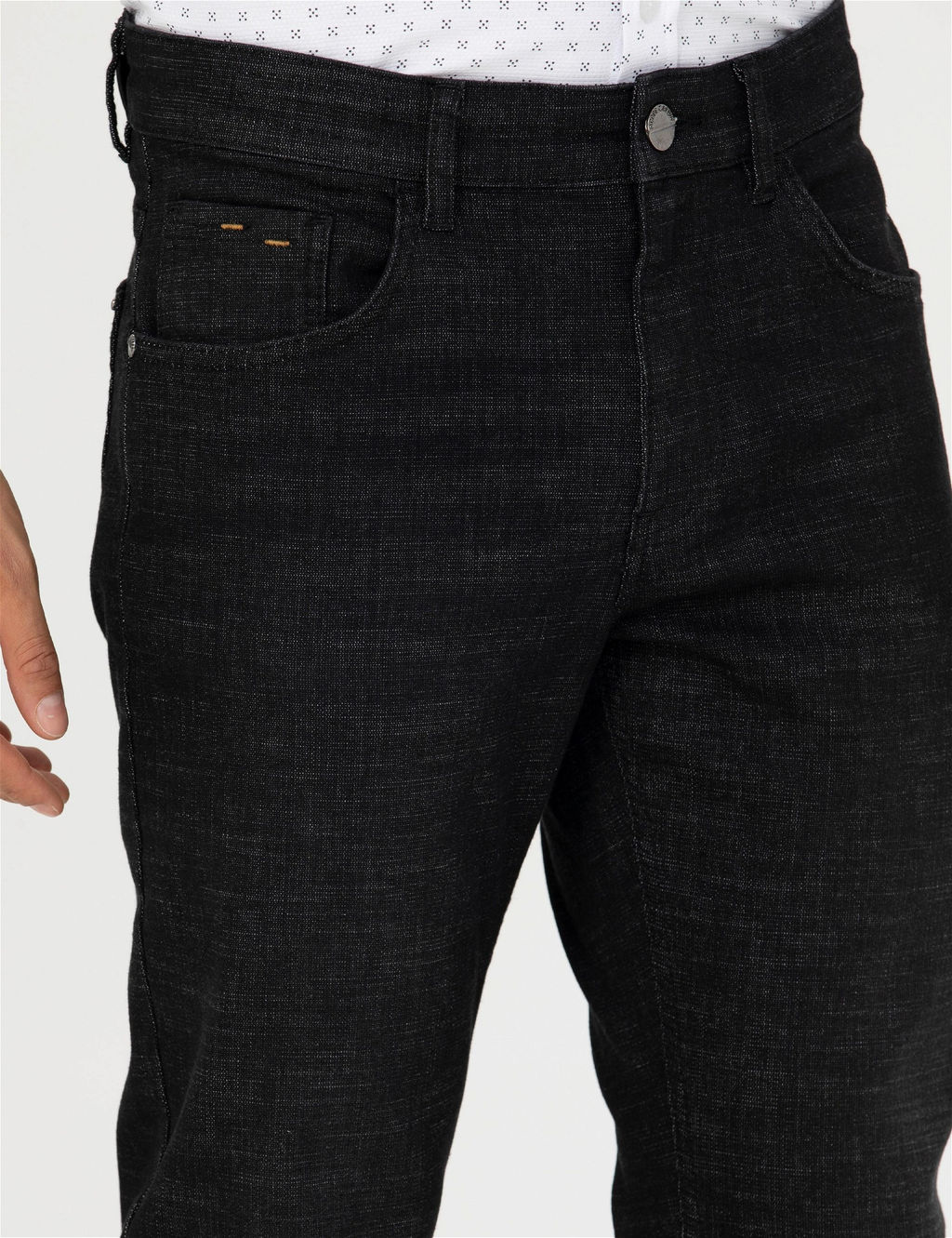 Siyah Slim Fit Jean Pantolon - Pierre cardin фото 5