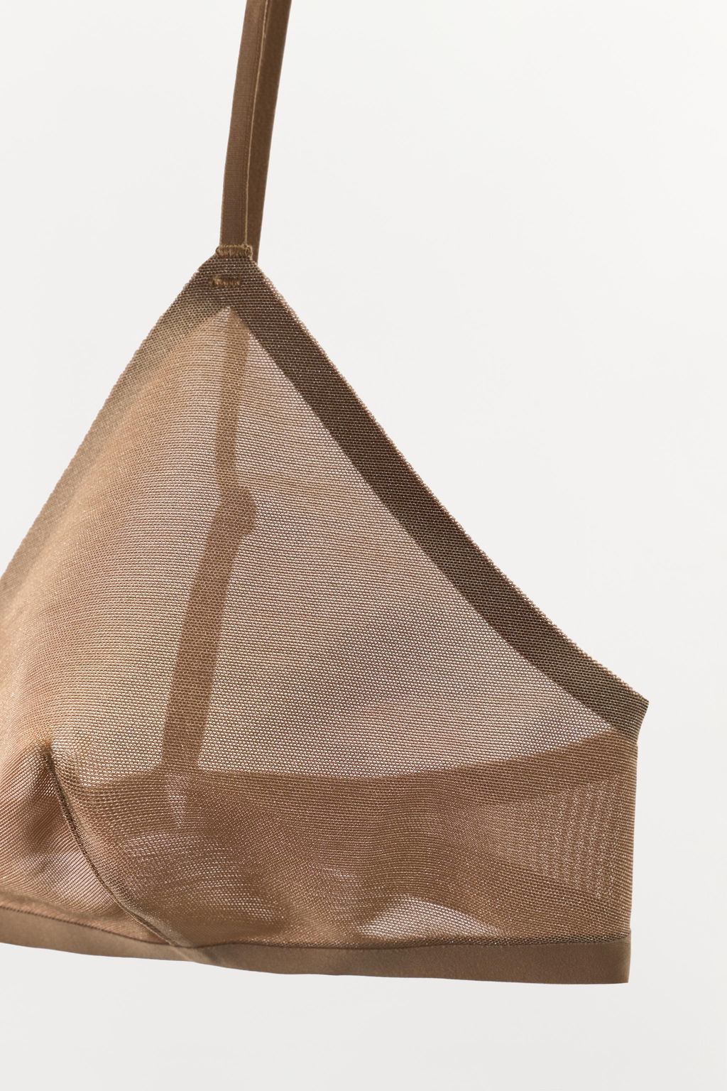 BRALETTE TRIANGULAR CON POLIAMIDA / rosa claro - Zara фото 7