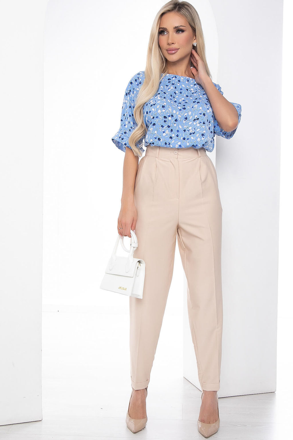 Брюки Между нами любовь (беж) Б9049 - Lt collection фото 6