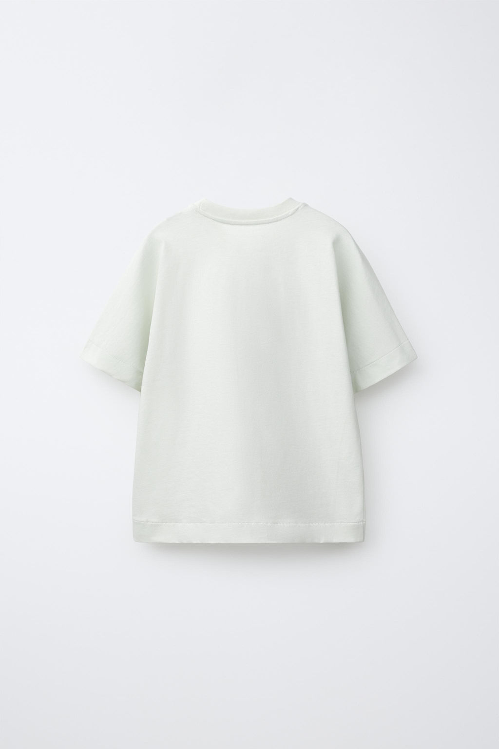 CAMISETA ESTAMPADO TEXTO / Verde claro