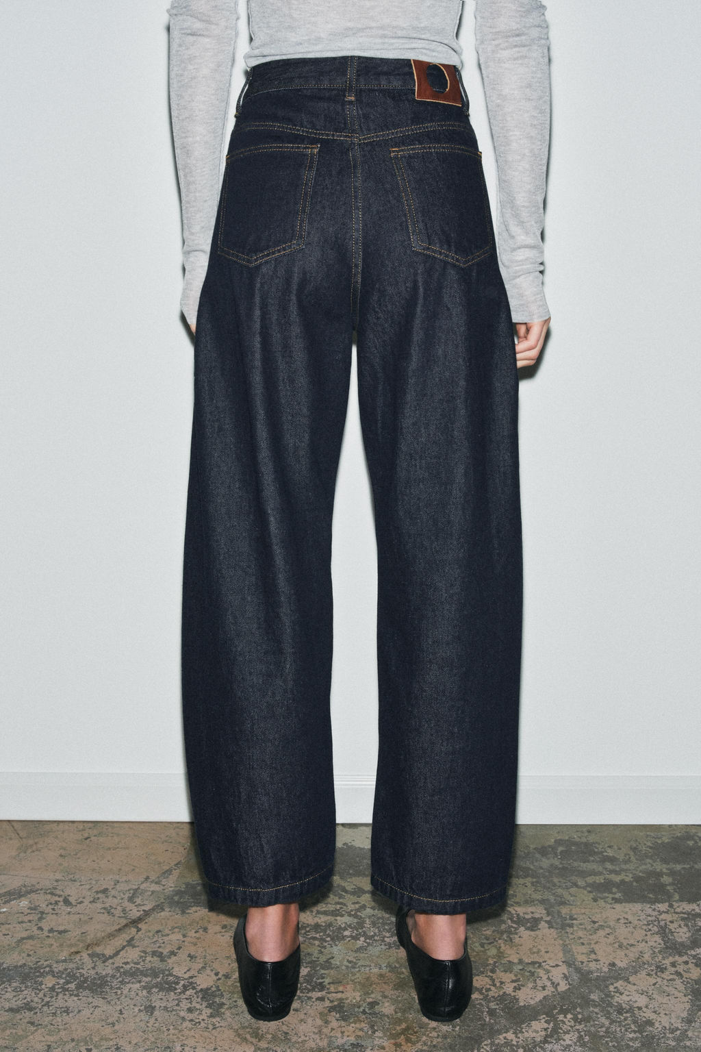 JEANS ZW COLLECTION ANKLE BALLOON TIRO MEDIO / Azul - Zara фото 3