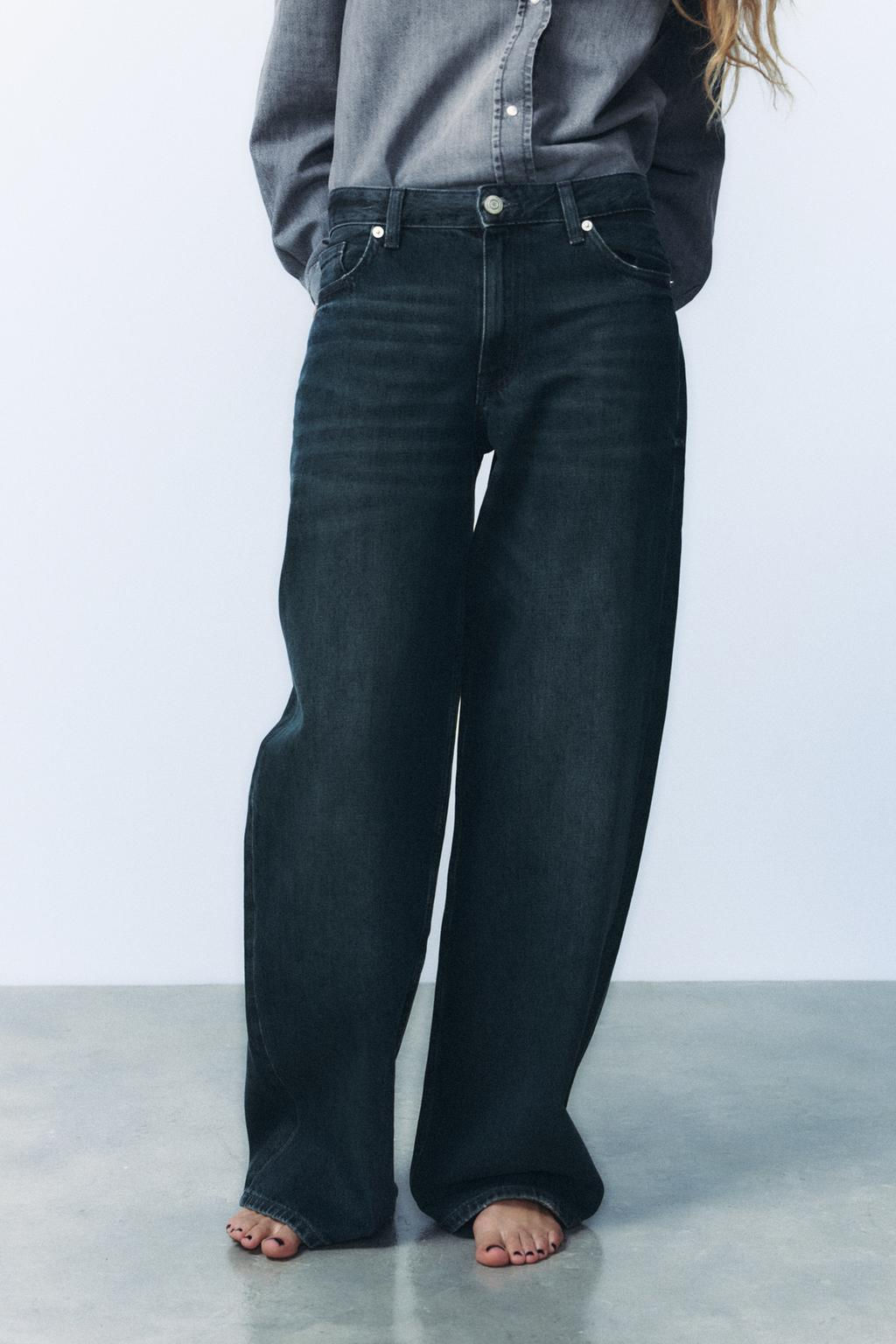 TRF RELAXED LOW-RISE JEANS - Zara фото 2