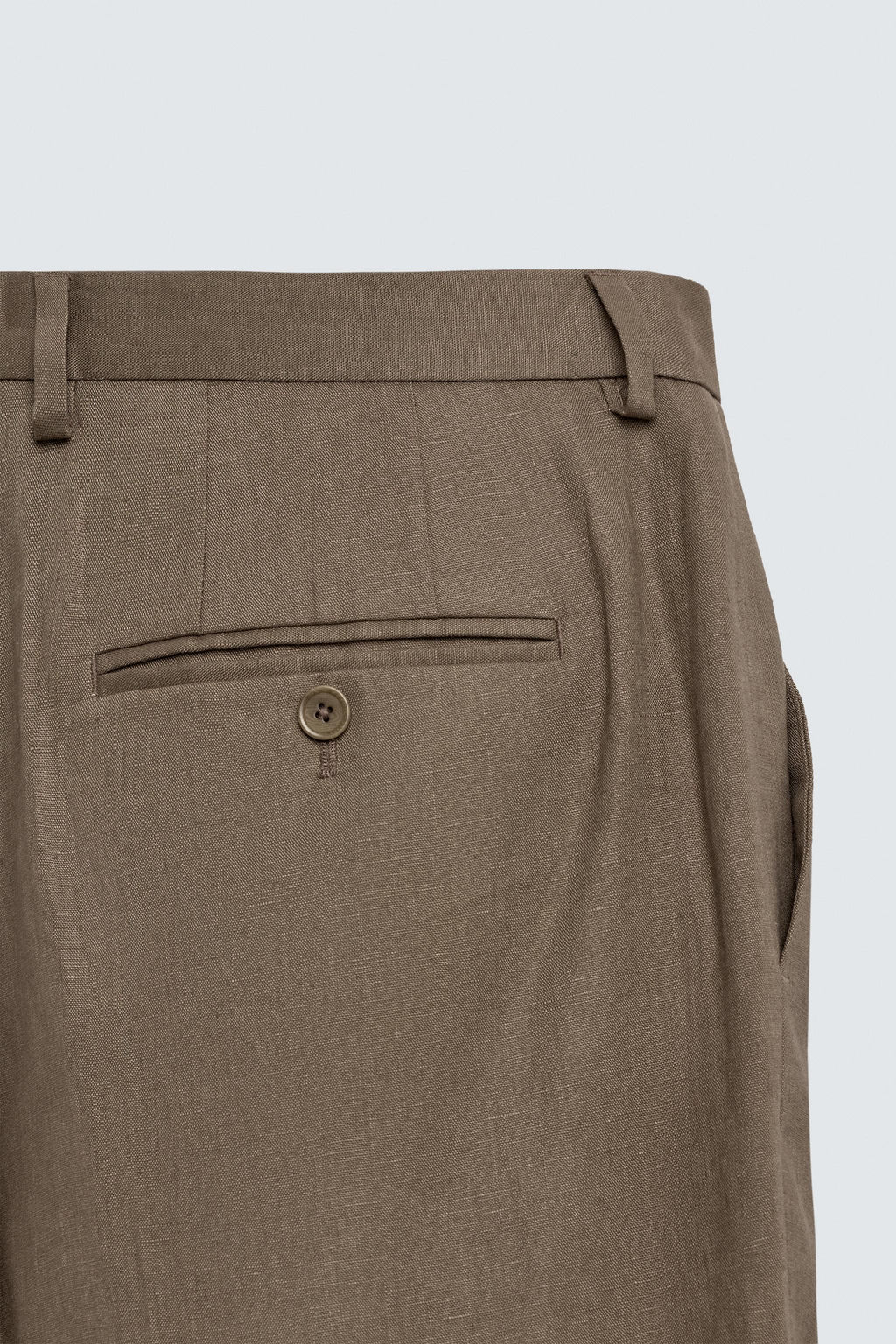 PANTAL?N TRAJE 100% LINO / Vis?n vigor? - Zara фото 8